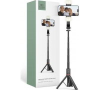 Selfie nūjiņa Tech-Protect TECH-PROTECT L05S BLUETOOTH PAŠPORTRETA NŪJIŅA STATĪVS & LED GAISMA BLACK