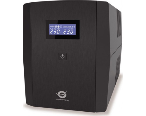 UPS Conceptronic Conceptronic ZEUS08E charger UPS Technologia line-interactive 1,5 kVA 900 W 6 x gniazdo sieciowe