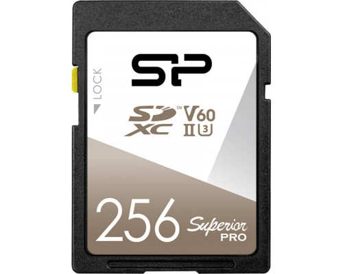 SD  Silicon Power Superior Pro SDXC 256 GB Class 10 UHS-II/U3 V60 (SP256GBSDXJV6V10)