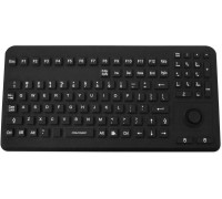 Gett GETT InduProof Advanced Silikonowa klawiatura IP68 wodoodporny można dezynfekować 104 Tasten VESA USB colour: black Layout: DE