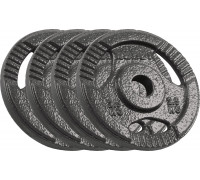 Rebel Čugura svaru komplekts 4x2.5kg, 31mm caurums, disks ar rokturi, REBEL ACTIVE  