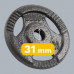 Rebel Čugura svaru komplekts 4x2.5kg, 31mm caurums, disks ar rokturi, REBEL ACTIVE  