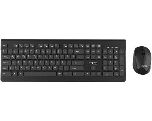Inca INCA klawiatura IWS-519 Wireless Set, Multimedia, Slim, SW retail