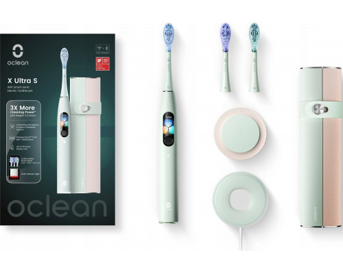 Brush Oclean Oclean Elektrinis dantų šepetėlis X Ultra Set Žalias