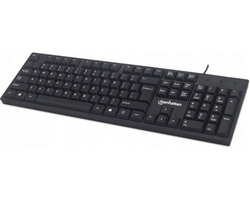 Manhattan 179324 klawiatura USB QWERTY angielski Czarny