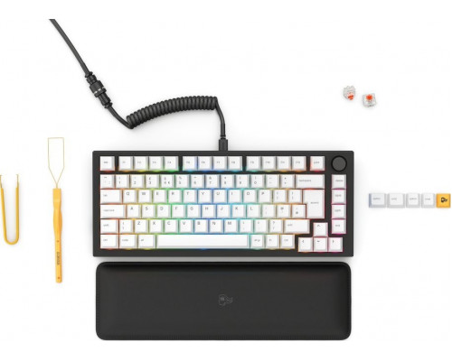 Glorious GMMK Pro Black Slate 75% TKL Keyboard - Pre built, ISO UK-Layout - black
