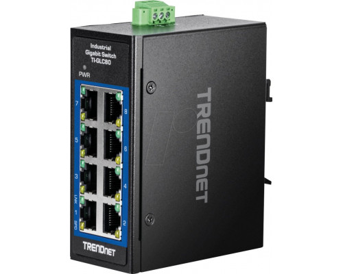Switch TRENDnet TRENDnet 8-Port Industrial Gigabit DIN-Rail Mini Switch