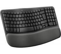 Logitech Logitech Wave Keys klawiatura Biuro RF Wireless + Bluetooth AZERTY Belgijski Grafitowy