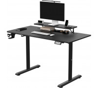 Gaming galds Ultradesk Highlander Black 60x120 cm