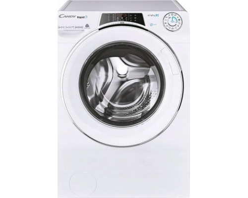 Candy Candy | Washing Machine | ROW4966DWMCE/1-S | Energy efficiency class D | Front loading | Washing capacity 9 kg | 1400 RPM | Depth 58 cm | Width 60 cm | Display | LCD | Drying system | Drying capacity 6 kg | Steam function | Wi-Fi | White