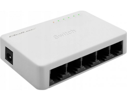 Switch Qoltec Switch  Qoltec   5 x port RJ45 | 100Mbps | Fast Ethernet | LAN
