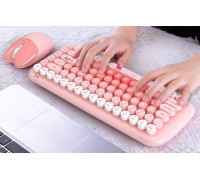 Mofii Bezprzewodowy zestaw klawiatura + myszka MOFII Candy New 2.4G (Rose)
