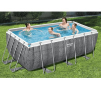 Bestway Swimming pool Power Steel with accessories, rectangular, 412x201x122 cm Lumarko!