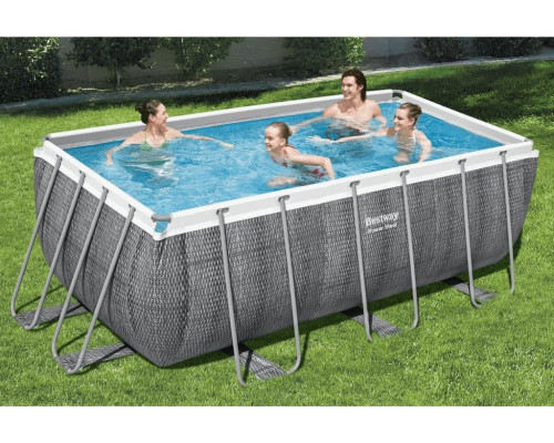 Bestway Swimming pool Power Steel with accessories, rectangular, 412x201x122 cm Lumarko!