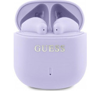 Guess Guess Bluetooth headphones GUTWSJ14ESGU TWS + docking station purple/purple Printed Classic Logo