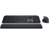 Logitech MX Keys S Combo klawiatura Dołączona myszka Biuro RF Wireless + Bluetooth QWERTY Hiszpański Grafitowy