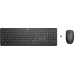 HP HP 235 Wireless Mouse and Keyboard Combo - Full-size (100%) - RF Wireless - Black - Mouse included