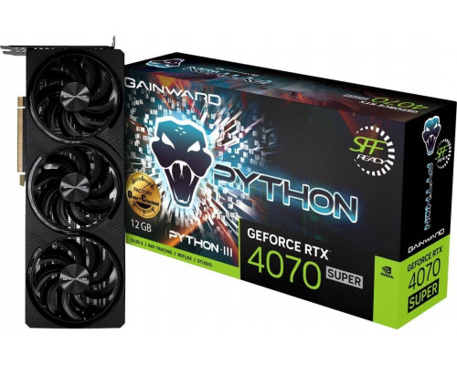 * Gainward RTX 4070 Super 12GB Gainward Python III GDDR6X 3 Fan