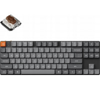 Keychron - K1 Max QMK/VIA Wireless Custom Mechanical Keyboard - Niskoprofilowa Bezprzewodowa Mechaniczna RGB Gateron Hot-Swap Brown