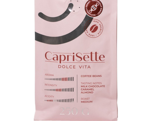 Coffee beans Caprisette Dolce Vita, 250 g