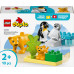 LEGO Duplo Rodziny dzikich zwierząt: pingwiny i lwy (10442)