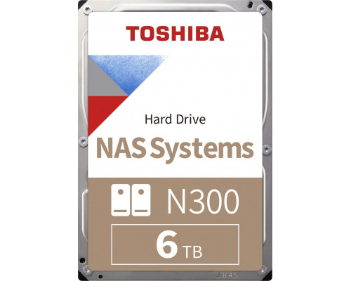 6TB Toshiba N300 HDWG760EZSTA 7200RPM 512MB retail