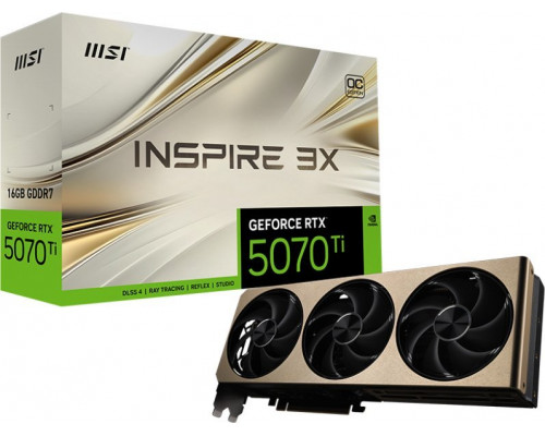 MSI GeForce RTX 5070 Ti Inspire 3X OC Plus 16GB GDDR7