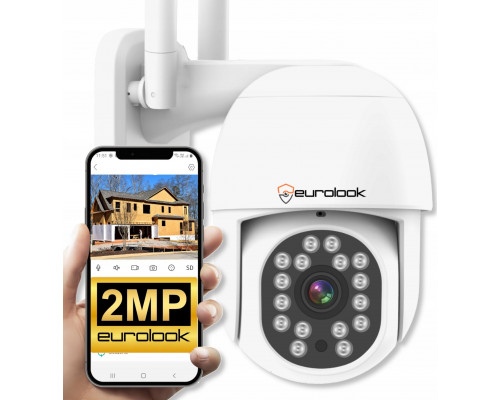 WiFi SMART Obrotowa Zewnętrzna Bezprzewodowa 2MPx MONITORING Domu [K-5]