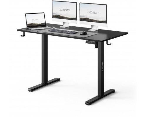 Gaming galds SENSE7 NOJO LIGHT Black 120 cmx60 cm