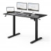 Gaming galds SENSE7 NOJO LIGHT Black 120 cmx60 cm