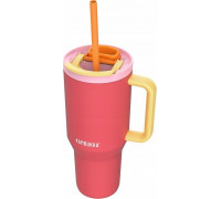 Thermal mug z teleskopową słomką Kambukka Rio Tumbler 950ml Pink Papaya