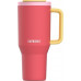Thermal mug z teleskopową słomką Kambukka Rio Tumbler 950ml Pink Papaya