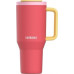 Thermal mug z teleskopową słomką Kambukka Rio Tumbler 950ml Pink Papaya