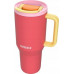 Thermal mug z teleskopową słomką Kambukka Rio Tumbler 950ml Pink Papaya