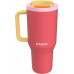 Thermal mug z teleskopową słomką Kambukka Rio Tumbler 950ml Pink Papaya