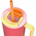 Thermal mug z teleskopową słomką Kambukka Rio Tumbler 950ml Pink Papaya