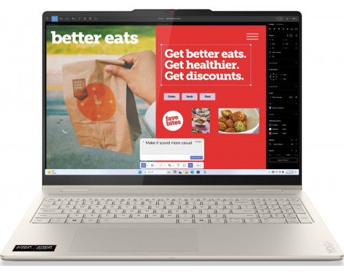 Laptop Lenovo Yoga 7 2-in-1 16AKP10 Ryzen AI 7 350 / 16 GB / 512 GB / W11 / 120 Hz (83JU000SPB)