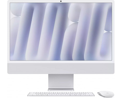 APPLE iMac Z1EJ 59,62cm 23,5Zoll Standardglas M4 10C CPU/10C GPU/16C N.E. 16GB 1TB SSD Gbit Eth MM NumKey TID DE Silber