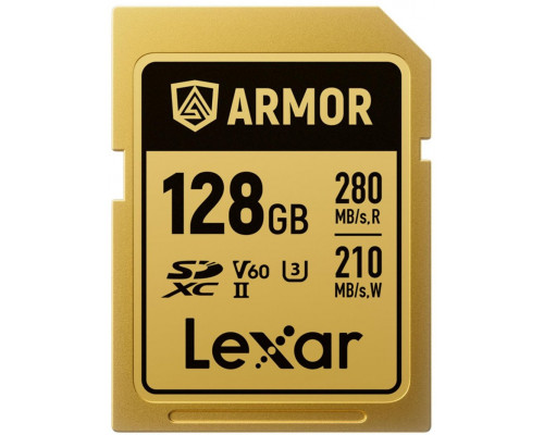 SD  Lexar Armor Gold SDXC 128 GB Class 10 UHS-II/U3 V60 (LSDAMGL128G-RNNNG)