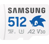 SD  Samsung  Pro Plus Sonic The Hedgehog MicroSDXC 512 GB Class 10 UHS-I/U3 A2 V30 (MB-MD512SA/LC1)