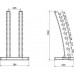 POLIURETĀNA HANTELES KOMPLEKTS HPT 2 x 1 - 10 KG (110 KG) + STATĪVS STR37 HMS  