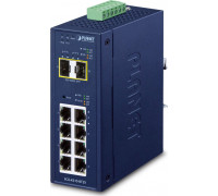 PLANET IP30 Industrial L2/L4 8-Port  L2/L4 Gigabit Ethernet (10/100/1000) Blue