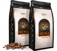 SkimaCoffee Zestaw 1kgX2 CREMA AROMA BLEND Świeżo Palona do ekspresu