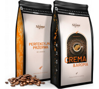 SkimaCoffee Zestaw 1kgX2 CREMA&AROMA/PERFEKCYJNA PRZERWA Świeżo Palona do ekspresu