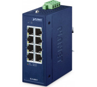 PLANET IP30 Compact size 8-Port IGS-800T   Gigabit Ethernet (10/100/1000) Blue