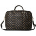 Bag Guess 4G Peony Front Pocket Zipper Triangle Logo 16" black
