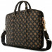 Bag Guess 4G Peony Front Pocket Zipper Triangle Logo 16" black