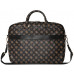 Bag Guess 4G Peony Front Pocket Zipper Triangle Logo 16" black