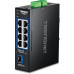 TRENDnet 9-Port Industrial 2.5G DIN-Rail Switch with 10G SFP