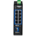 TRENDnet 9-Port Industrial 2.5G DIN-Rail Switch with 10G SFP